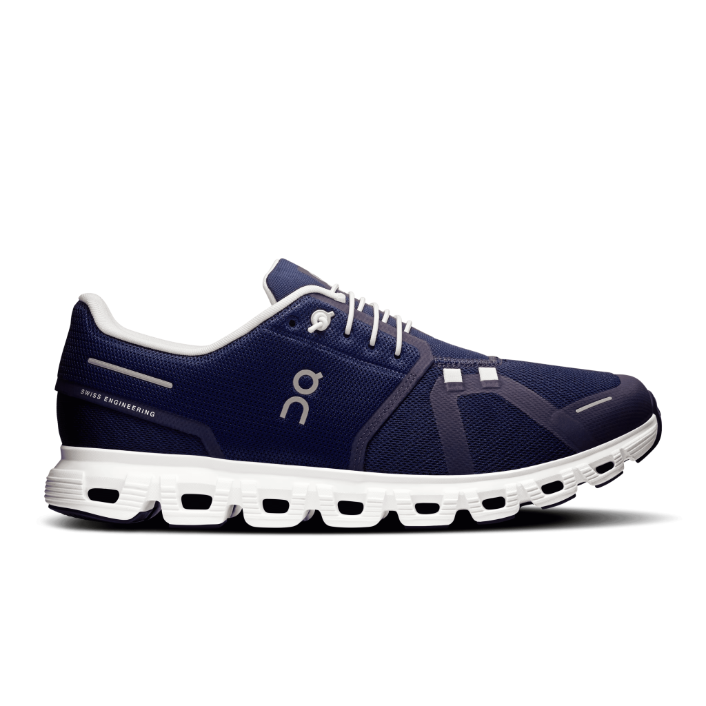On Cloud 6 Azul Medianoche Blanco Tenis Vista Frontal